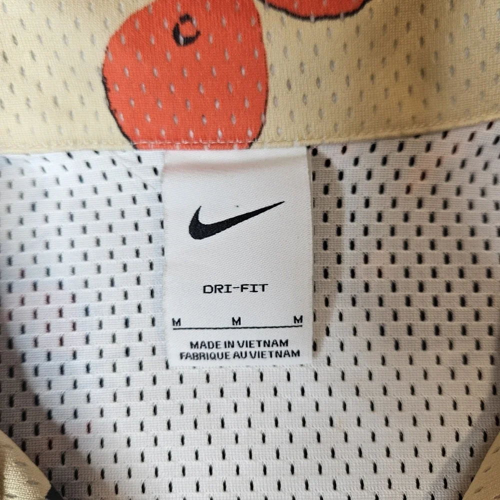 Nike Dri-FIT Mens Rose City Button Up Shirt Size Medium Breathable Mesh